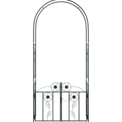 vidaXL Jardín-Arco de jardín con cerradura 102 x 50 x 218 cm
