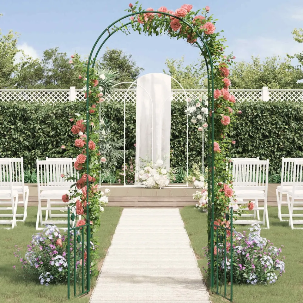 vidaXL Jardín-Arco de jardín con cerradura 102 x 50 x 218 cm
