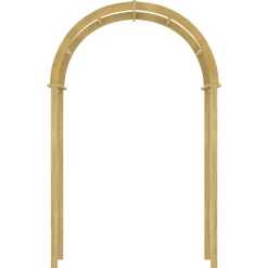 vidaXL Jardín-Arco de madera de pino macizo impregnado 141x97x243 cm