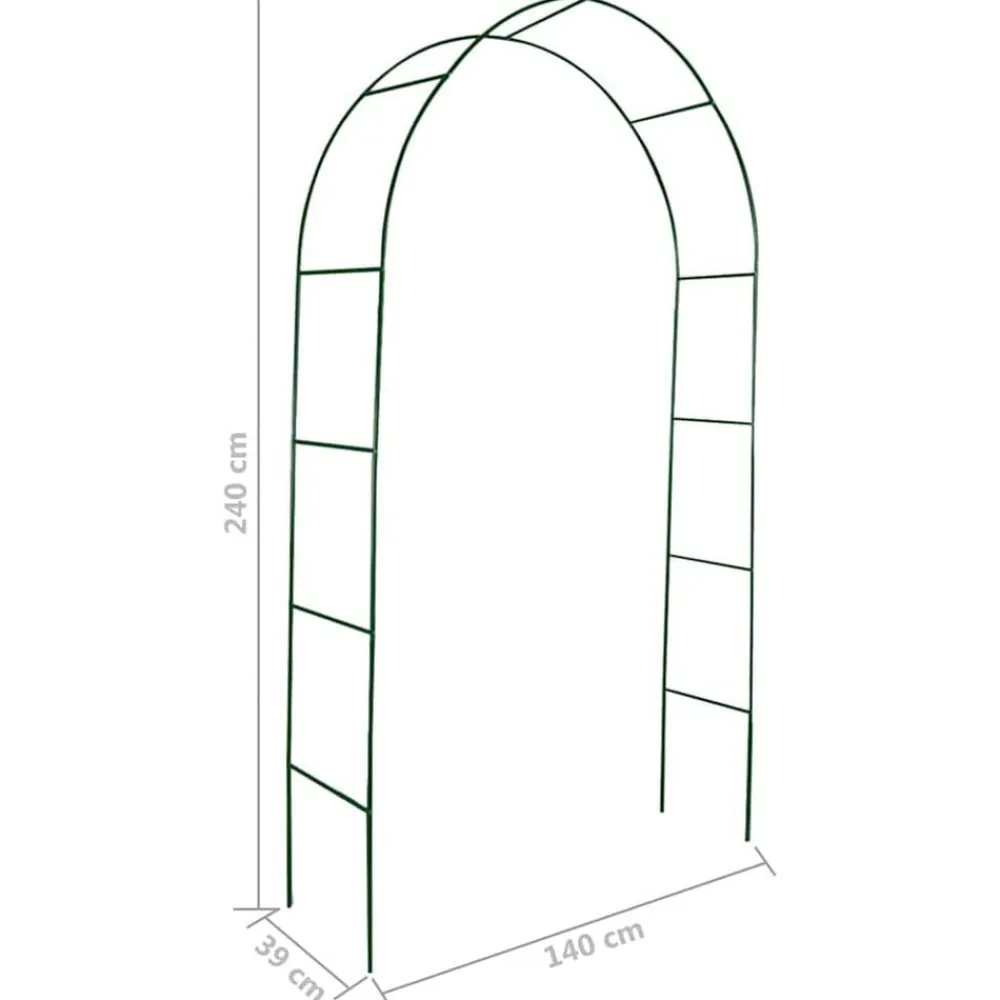 vidaXL Arcos de jardín 2 unidades para plantas trepadoras Hot