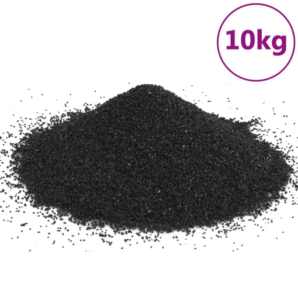 vidaXL Arena para acuario negra 10 kg 0,2-2 mm Online