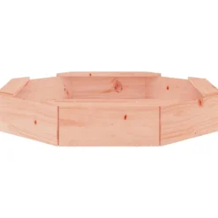 vidaXL Estructuras Para Juegos Al Aire Libre-Arenero con asientos octógono madera maciza de abeto Douglas