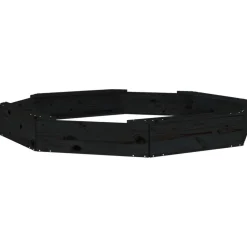 vidaXL Arenero con asientos octógono madera maciza de Pino negro Discount