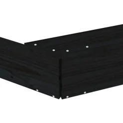 vidaXL Arenero con asientos octógono madera maciza de Pino negro Discount