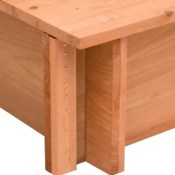 vidaXL Estructuras Para Juegos Al Aire Libre-Arenero con techo de madera de abeto 112x112x112 cm