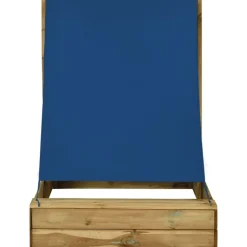 vidaXL Estructuras Para Juegos Al Aire Libre-Arenero con tejado de madera de pino impregnada 160x100x133 cm