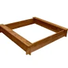 vidaXL Arenero de jardín para niños cuadrado de madera Discount