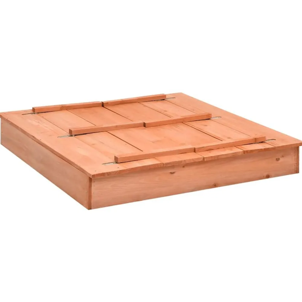 vidaXL Estructuras Para Juegos Al Aire Libre-Arenero de madera de abeto 95x90x15 cm