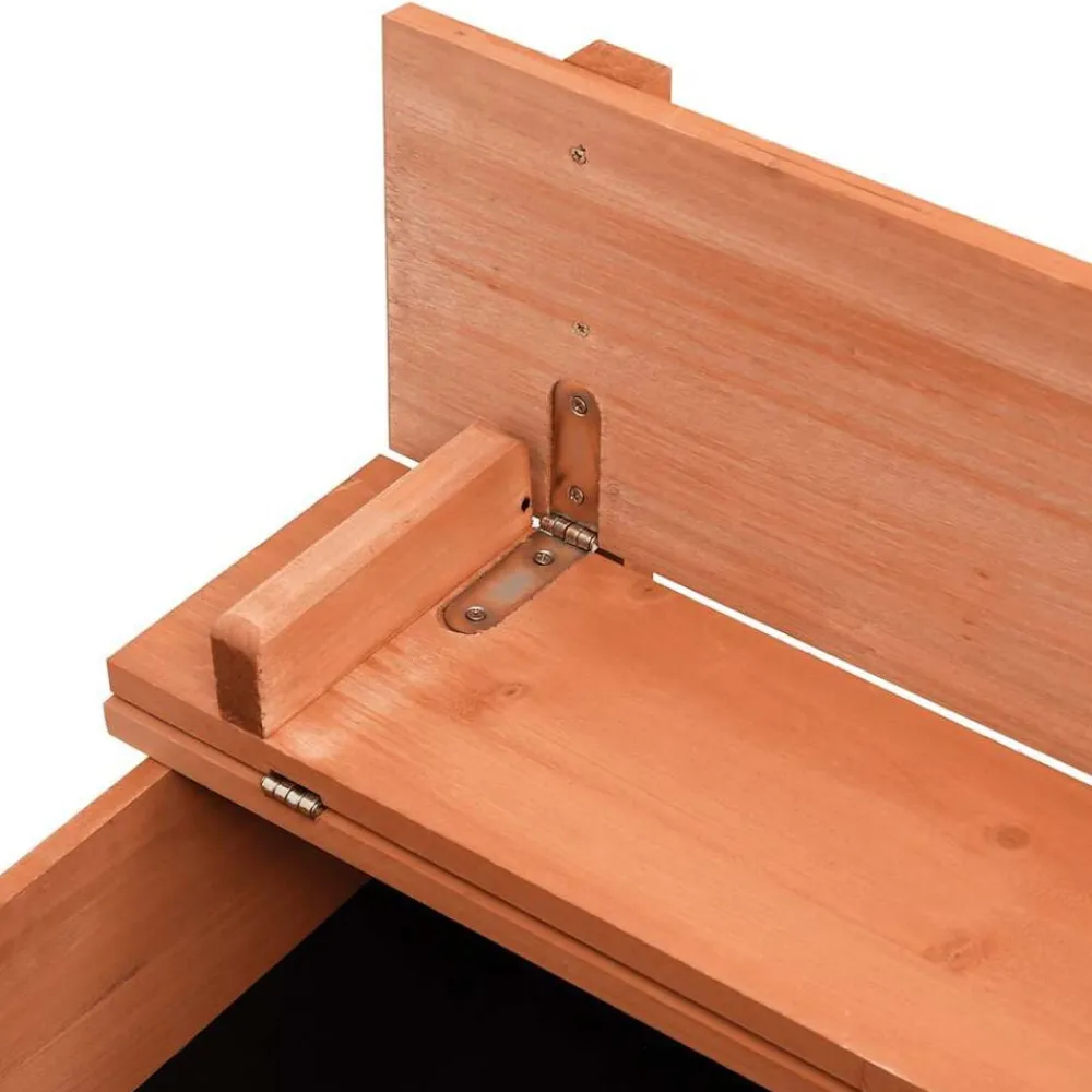 vidaXL Estructuras Para Juegos Al Aire Libre-Arenero de madera de abeto 95x90x15 cm