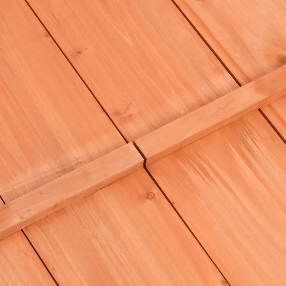 vidaXL Estructuras Para Juegos Al Aire Libre-Arenero de madera de abeto 95x90x15 cm
