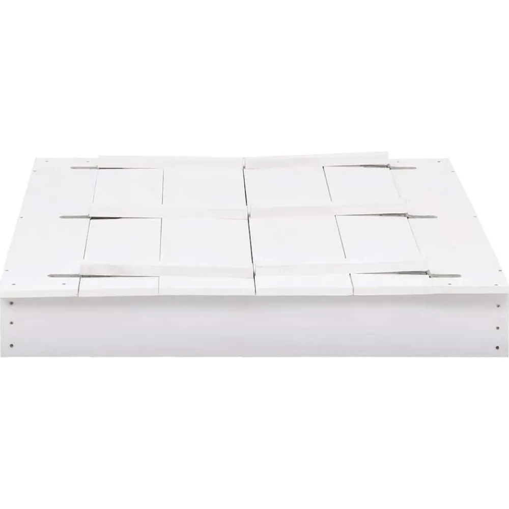 vidaXL Estructuras Para Juegos Al Aire Libre-Arenero infantil de madera de abeto 95x90x15 cm
