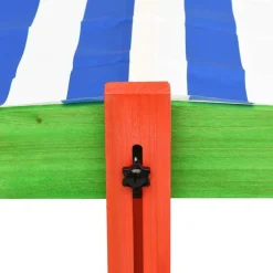 vidaXL Estructuras Para Juegos Al Aire Libre-Arenero infantil tejado ajustable madera abeto UV50