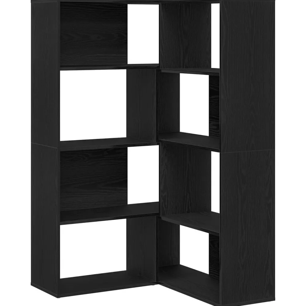vidaXL Armario 2 pcs 85 x 85 x 140 cm Madera de ingeniería Roble negro Clearance