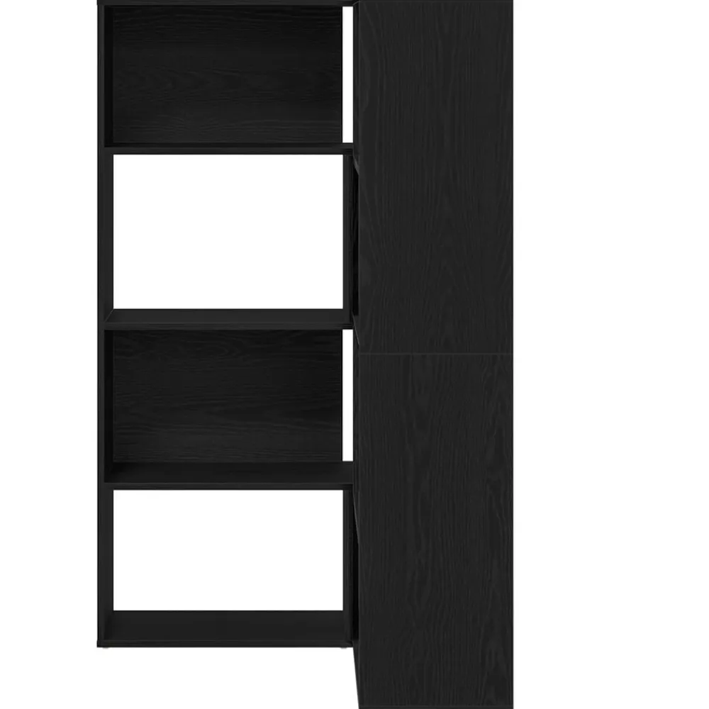 vidaXL Armario 2 pcs 85 x 85 x 140 cm Madera de ingeniería Roble negro Clearance