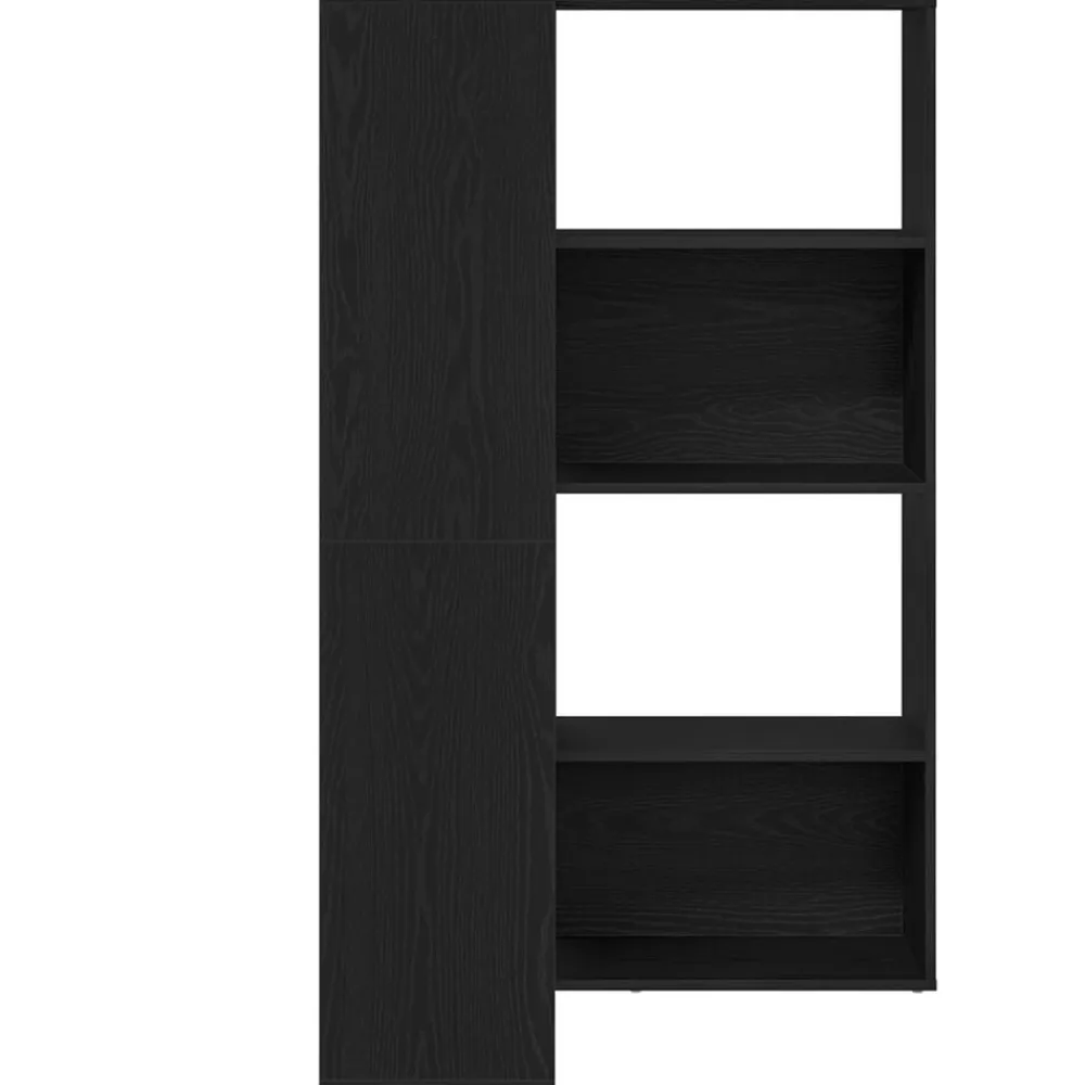 vidaXL Armario 2 pcs 85 x 85 x 140 cm Madera de ingeniería Roble negro Clearance