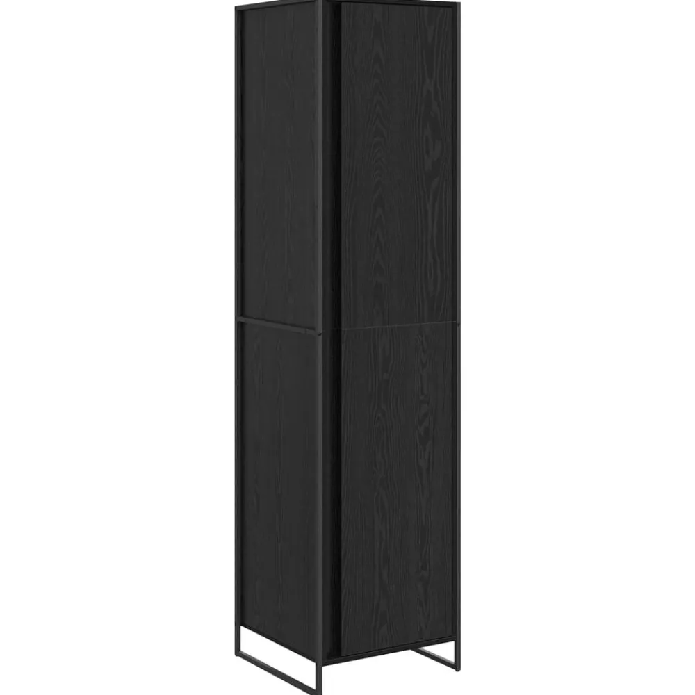 vidaXL Armario 2 pcs 50 x 50 x 200 cm Madera contrachapada Roble negro Hot