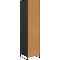 vidaXL Armario 2 pcs 50 x 50 x 200 cm Madera contrachapada Roble negro Hot
