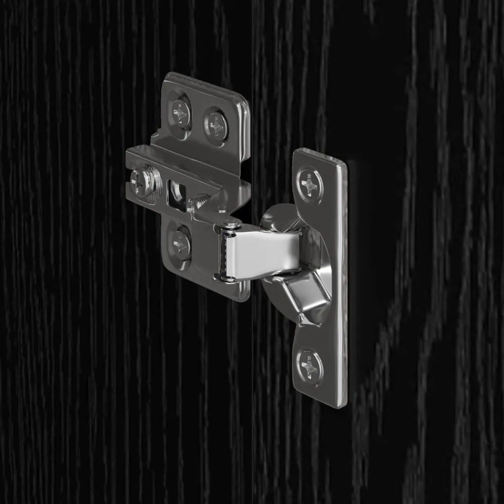 vidaXL Armario 2 pcs 50 x 50 x 200 cm Madera contrachapada Roble negro Hot