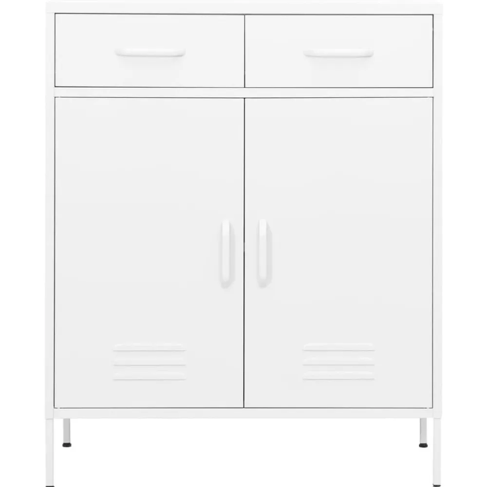 vidaXL Armario almacenamiento acero 80x35x101,5 cm Blanco Hot