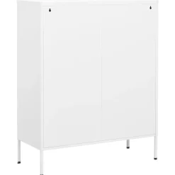 vidaXL Armario almacenamiento acero 80x35x101,5 cm Blanco Hot