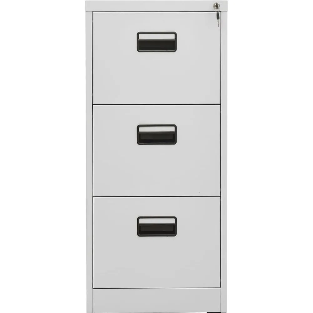 vidaXL Armario archivador de acero gris claro 46x62x102,5 cm Hot