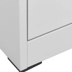 vidaXL Armario archivador de acero gris claro 46x62x102,5 cm Hot