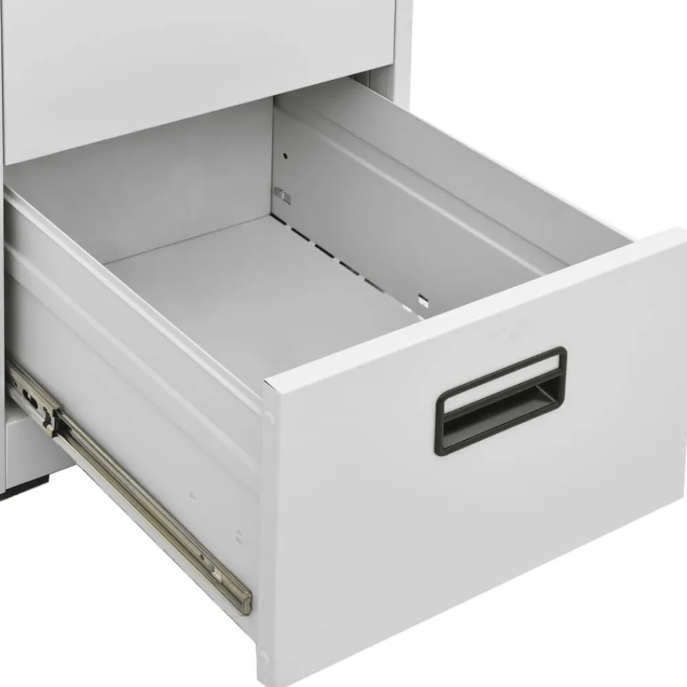 vidaXL Armario archivador de acero gris claro 46x62x102,5 cm Hot