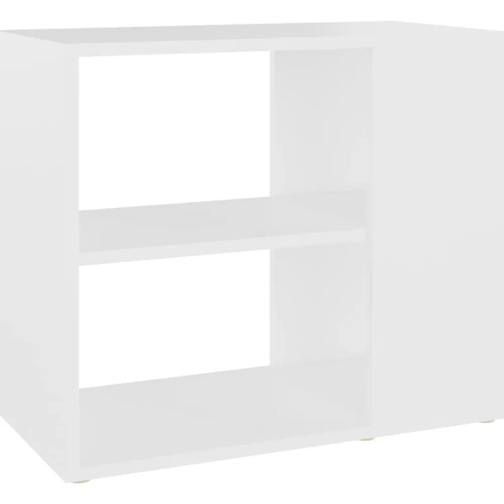 vidaXL Armario auxiliar de madera contrachapada 60x30x50 cm Blanco Outlet