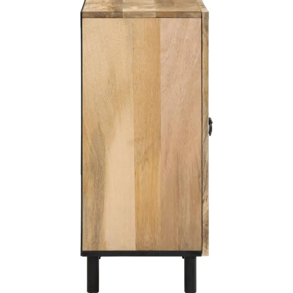 vidaXL Armario auxiliar madera maciza de mango 60x33x75 cm Clearance