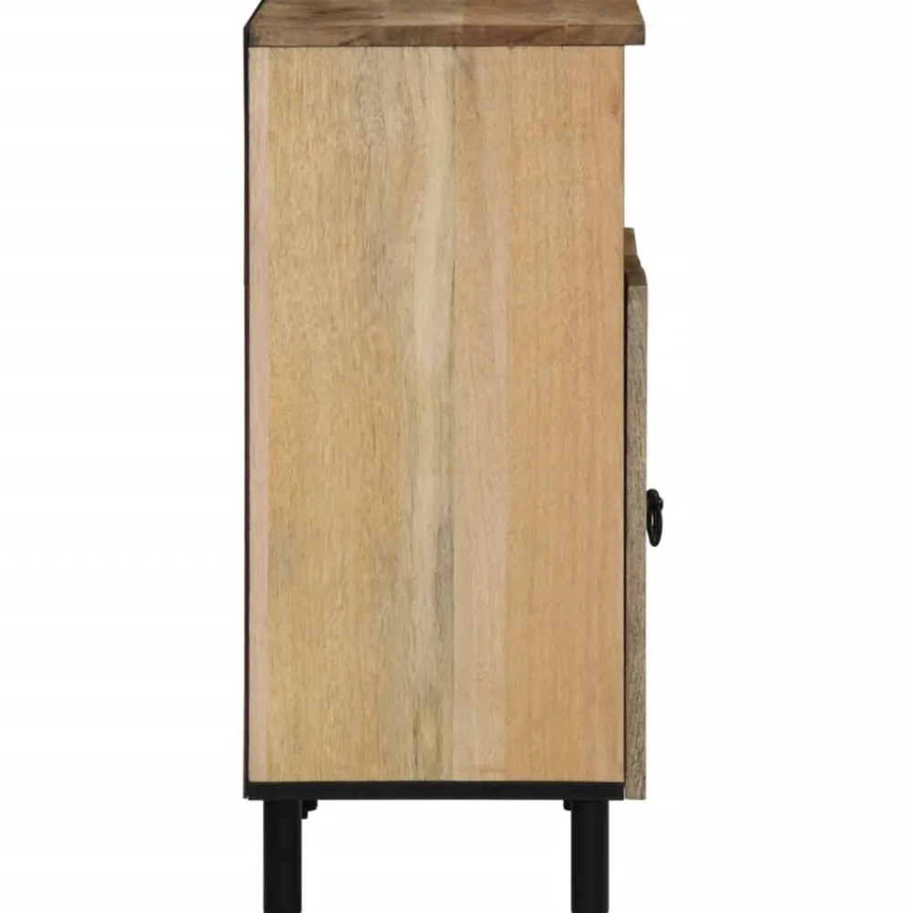 vidaXL Armario auxiliar madera maciza de mango 60x33x75 cm Discount
