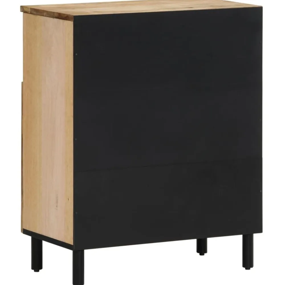 vidaXL Armario auxiliar madera maciza de mango 60x33x75 cm Discount