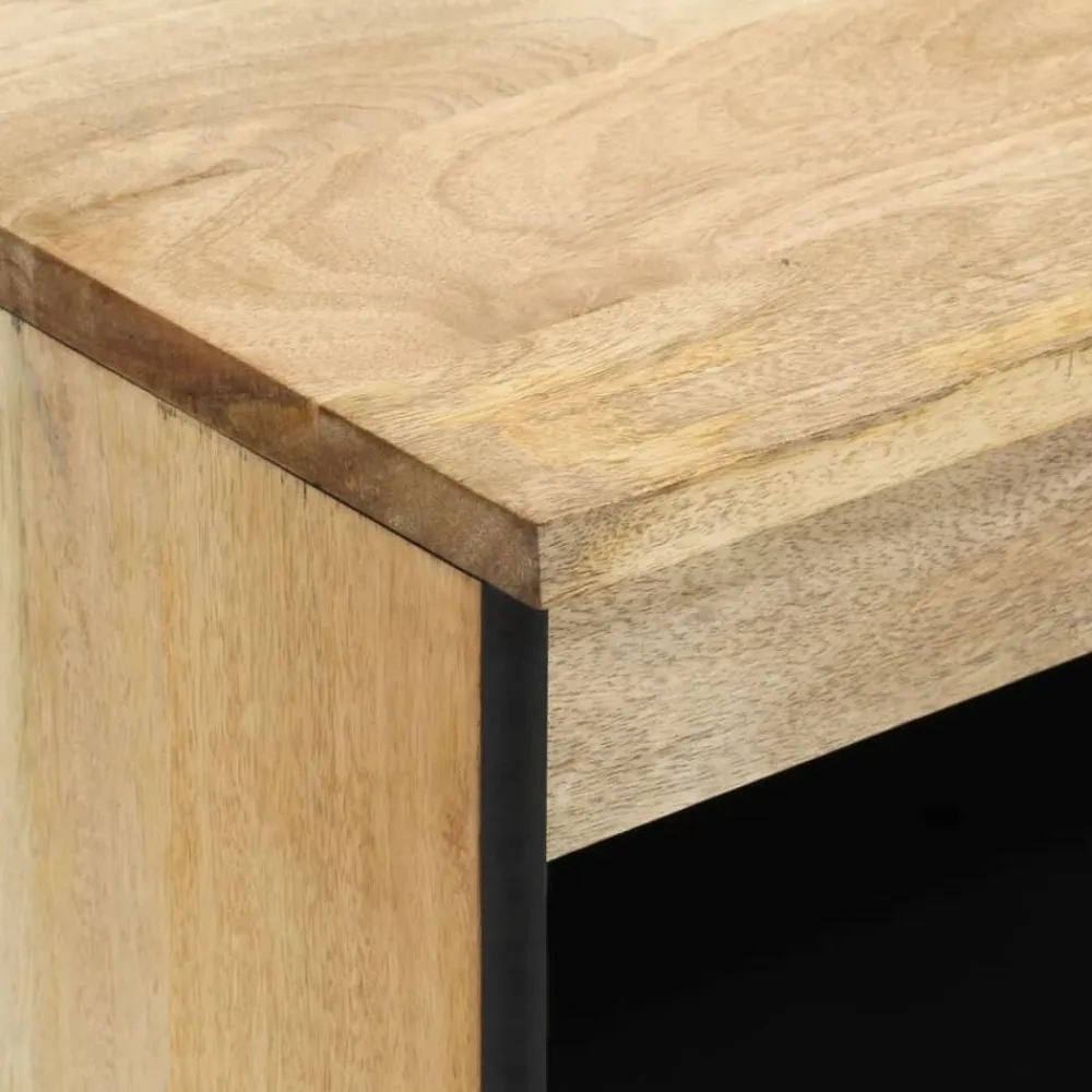 vidaXL Armario auxiliar madera maciza de mango 60x33x75 cm Discount