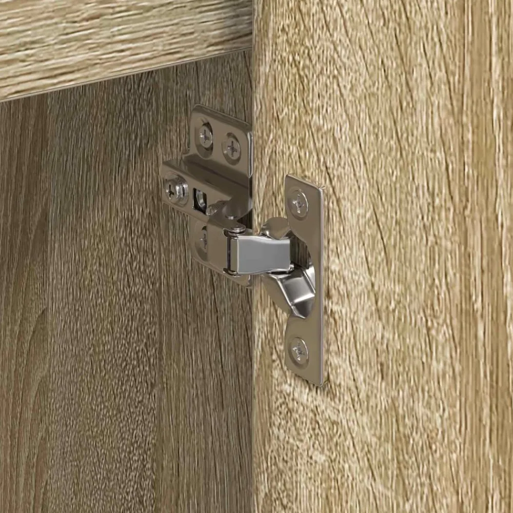 vidaXL Armarios Y Almacenamiento-Armario auxiliar Sonoma 96,5 x 30 x 75 cm Madera contrachapada