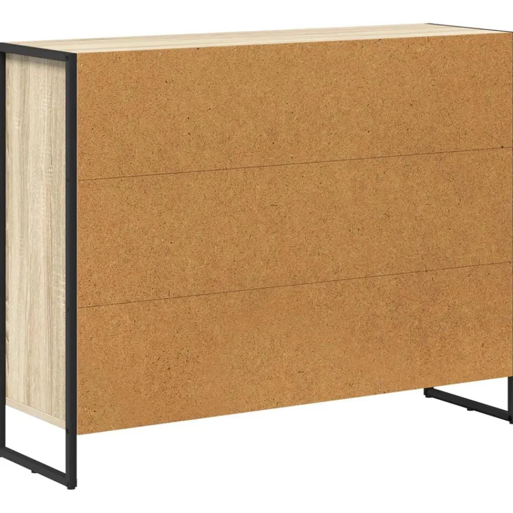 vidaXL Armarios Y Almacenamiento-Armario auxiliar Sonoma 96,5 x 30 x 75 cm Madera contrachapada