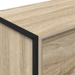 vidaXL Armarios Y Almacenamiento-Armario auxiliar Sonoma 96,5 x 30 x 75 cm Madera contrachapada