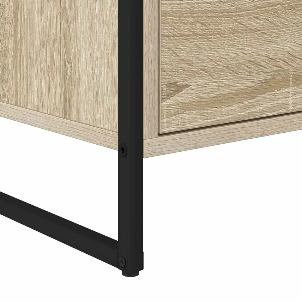 vidaXL Armarios Y Almacenamiento-Armario auxiliar Sonoma 96,5 x 30 x 75 cm Madera contrachapada