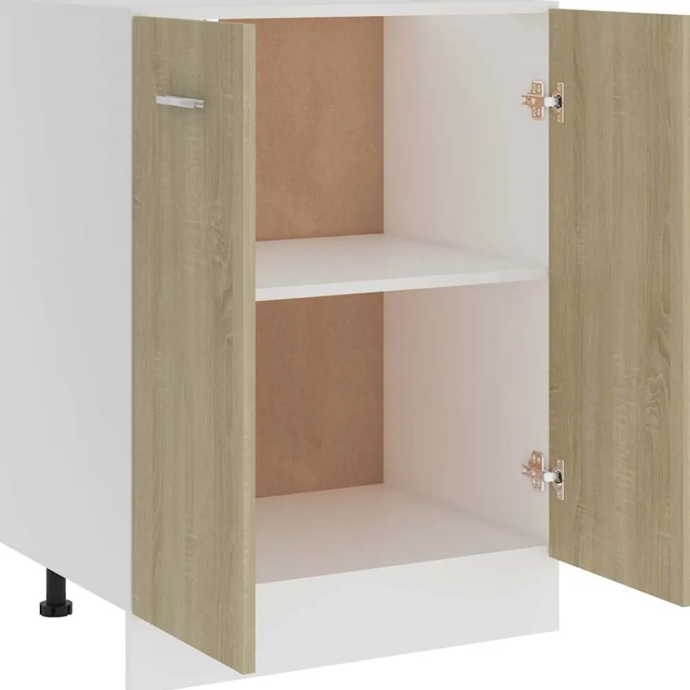 vidaXL Armario bajo "Lyon" 60x46x81,5 cm Madera de ingeniería Roble Sonoma Online