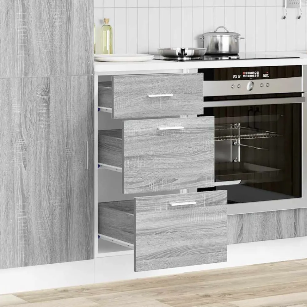 vidaXL Armario bajo "Lyon" 40x46x81,5 cm Madera de ingeniería Gris sonoma Hot
