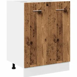 vidaXL Armarios Y Almacenamiento-Armario bajo "Lyon" Madera Vieja 60x46x81,5 cm Madera de ingeniería