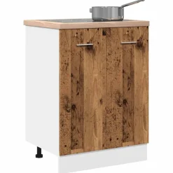 vidaXL Armarios Y Almacenamiento-Armario bajo "Lyon" Madera Vieja 60x46x81,5 cm Madera de ingeniería