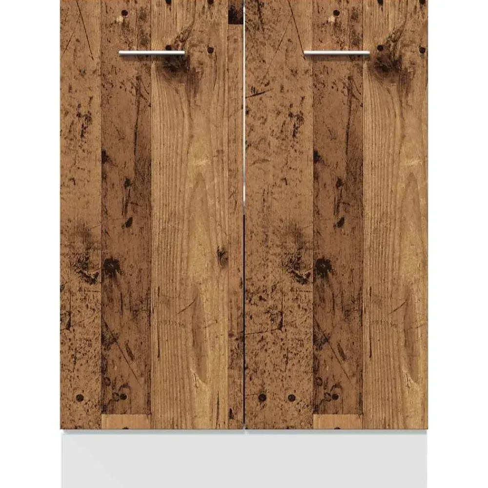 vidaXL Armarios Y Almacenamiento-Armario bajo "Lyon" Madera Vieja 60x46x81,5 cm Madera de ingeniería