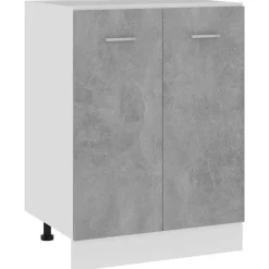vidaXL Armario bajo "Lyon" Gris Hormigón 60x46x81,5 cm Madera de ingeniería Gris hormigón Outlet