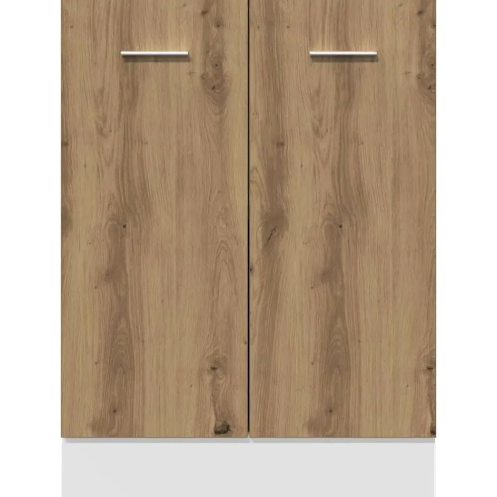 vidaXL Armarios Y Almacenamiento-Armario bajo "Lyon" Roble Artesano 60x46x81,5 cm Madera de ingeniería
