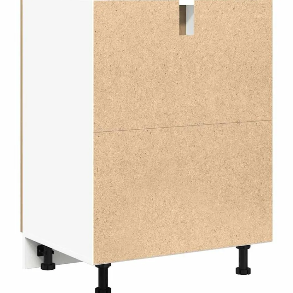 vidaXL Armarios Y Almacenamiento-Armario bajo "Lyon" Roble Artesano 60x46x81,5 cm Madera de ingeniería