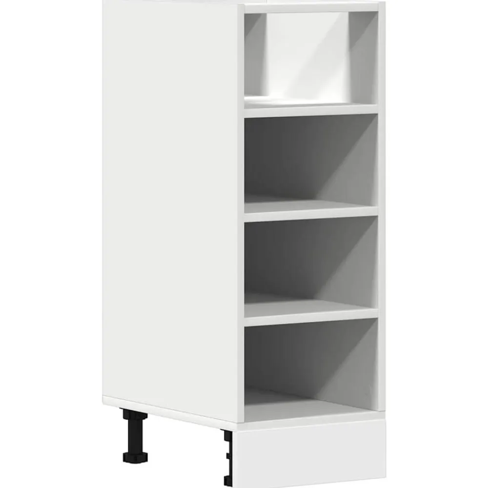 vidaXL Armario bajo "Riga" 30x44,5x81,5 cm Madera de ingeniería Blanco Online