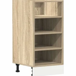vidaXL Armario bajo "Riga" 40x44,5x81,5 cm Madera de ingeniería Roble Sonoma Discount