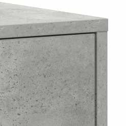 vidaXL Conjuntos De Muebles-Armario baño madera contrachapada gris hormigón 30x30x183,5 cm