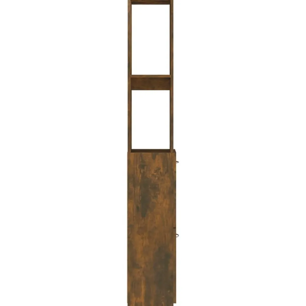 vidaXL Conjuntos De Muebles-Armario baño madera contrachapada 25x26,5x170 cm