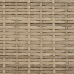 vidaXL Armario 70 x 50 x 87 cm Poliéster y Ratten Roly Beige Best