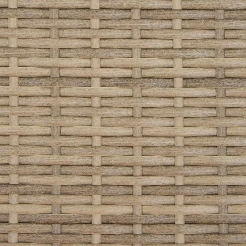 vidaXL Armario 70 x 50 x 87 cm Poliéster y Ratten Roly Beige Best